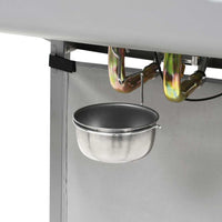 barbecue gaz 2 zones cuisson acier argente 8 | jardinna