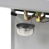 barbecue gaz 2 zones cuisson acier argente 8 | jardinna