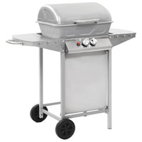 barbecue gaz 2 zones cuisson acier argente default title 1 | jardinna