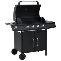 barbecue gaz 4 bruleurs acier inoxydable noir 1 | jardinna