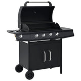 barbecue gaz 4 bruleurs acier inoxydable noir 1 | jardinna