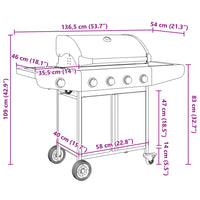 barbecue gaz 5 bruleurs acier inoxydable 11 | jardinna