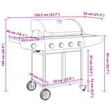 barbecue gaz 5 bruleurs acier inoxydable 11 | jardinna