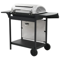 barbecue gaz 6 zones cuisson inox argente 5 | jardinna