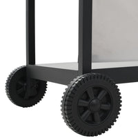 barbecue gaz 6 zones cuisson inox argente 6 | jardinna