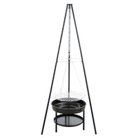 barbecue suspendu portable a charbon acier 50 cm 0 | jardinna