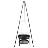 barbecue suspendu portable a charbon acier 50 cm 0 | jardinna