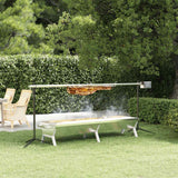 barbecue tourne broche acier inoxydable plateau 207 x 45 x 83 cm 1 | jardinna