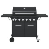 bbq gaz 7 bruleurs noir acier enduit poudre 3 | jardinna