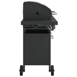 bbq gaz 7 bruleurs noir acier enduit poudre 4 | jardinna