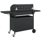 bbq gaz 7 bruleurs noir acier enduit poudre 5 | jardinna