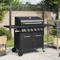 bbq gaz 7 bruleurs noir acier enduit poudre default title 1 | jardinna