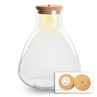 bocal verre bouchon led modele arthur led 30 cm default title 34ob | jardinna