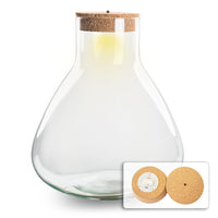 bocal verre bouchon led modele arthur xl led 35 cm default title 85pr | jardinna
