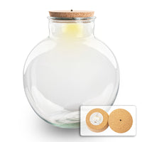 bocal verre bouchon led modele lucas led 30 cm 31 cm default title 35ry | jardinna