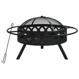 brasero acier terrasse tisonnier 0 | jardinna