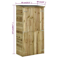 cabane bois jardin armoire outils rangement exterieur 5 | jardinna