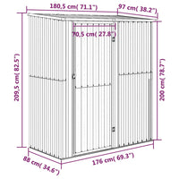 cabane jardin acier galvanise a aspect bois 6 | jardinna