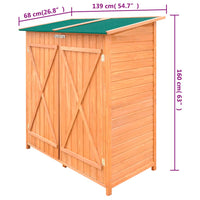 cabane jardin bois grand format rangement outils 5 | jardinna