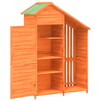 cabane jardin bois massif rangement doutils 4 | jardinna