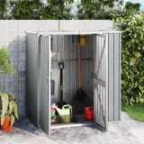 cabanon jardin acier galvanise parfait ranger outils gris 161 x 89 x 161 cm | jardinna