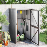 cabanon jardin acier galvanise parfait ranger outils gris 88 x 89 x 161 cm | jardinna