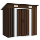 cabanon solide acier galvanise organisation exterieure marron | jardinna