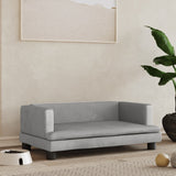 canape lit chien confort eleve gris clair 80 x 45 x 30 cm | jardinna