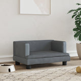 canape lit chien confort eleve gris fonce 60 x 40 x 30 cm | jardinna