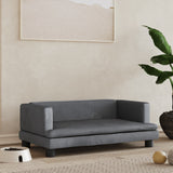 canape lit chien confort eleve gris fonce 80 x 45 x 30 cm | jardinna