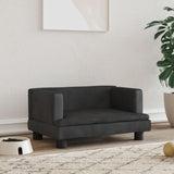 canape lit chien confort eleve noir 60 x 40 x 30 cm | jardinna