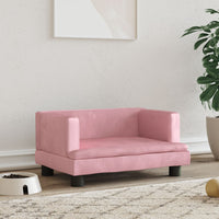 canape lit chien confort eleve rose 60 x 40 x 30 cm | jardinna