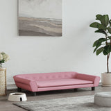 canape lit chien confort optimal rose 100 x 50 x 21 cm | jardinna