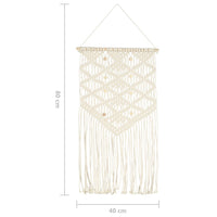 cintre mural macrame 40x80 cm coton 4 | jardinna