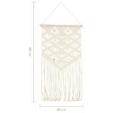 cintre mural macrame 40x80 cm coton 4 | jardinna