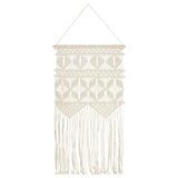 cintre mural macrame 40x80 cm coton bleu 0 | jardinna