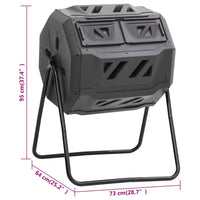 composteur rotatif premium pvc 7 | jardinna
