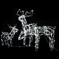 cordon lumineux noel 3 pcs rennes 229 led multicolores 68x38x81 cm 3 | jardinna