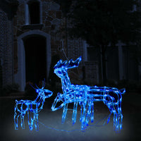 cordon lumineux noel 3 pcs rennes 229 led multicolores 68x38x81 cm bleu 1 | jardinna