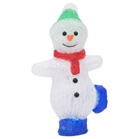 decoration lumineuse bonhomme neige noel 30 led acrylique 18x105x30 cm 4 | jardinna