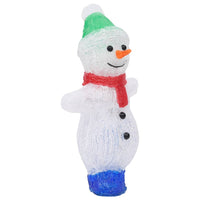 decoration lumineuse bonhomme neige noel 30 led acrylique 18x105x30 cm 5 | jardinna