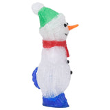 decoration lumineuse bonhomme neige noel 30 led acrylique 18x105x30 cm 6 | jardinna