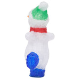 decoration lumineuse bonhomme neige noel 30 led acrylique 18x105x30 cm 7 | jardinna