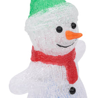 decoration lumineuse bonhomme neige noel 30 led acrylique 18x105x30 cm 8 | jardinna