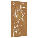 decoration murale acier corten jardin bambou 0 | jardinna