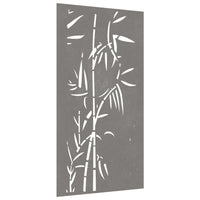 decoration murale acier corten jardin bambou 1 | jardinna