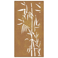 decoration murale acier corten jardin bambou 3 | jardinna