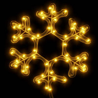 decoration murale flocon neige noel 48 led blanc chaud 27x27 cm 3 | jardinna