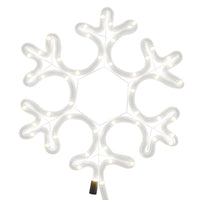 decoration murale flocon neige noel 48 led blanc chaud 27x27 cm 5 | jardinna