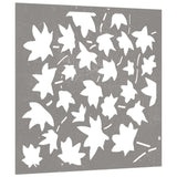 decoration murale jardin acier corten design feuilles erable 1 | jardinna